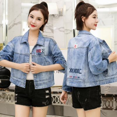 佐露絲RALOS牛仔外套女装短款2021春季新款港味复古百搭休闲小夹克潮