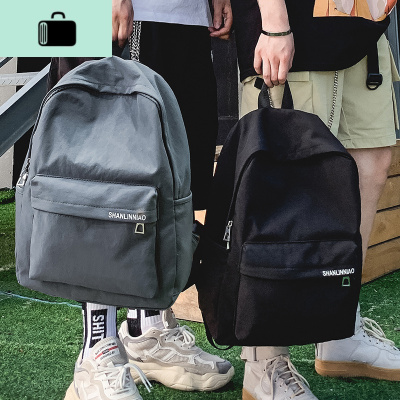 书包男大学生百搭时尚潮流校园休闲潮牌简约街头高中背包女双肩包NEW LAKE