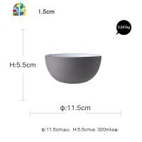 碗碟套装北欧餐具家用创意摆盘平盘浅盘个性米饭碗盘菜盘 FENGHOU AZ米饭碗11.5cm
