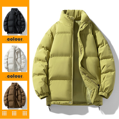 户外潮牌男装冬季新款立领情侣棉袄加厚保暖宽松休闲棉衣男士外套