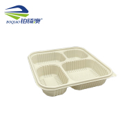 铂锜澳大四格玉米淀粉基餐盒/ 1300ml-200套/箱