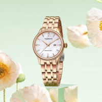 天王表(TIANWANG)手表 女表新品小绿表极光母贝表时尚潮流机械表女士手表51134