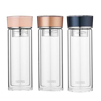 膳魔師茶杯300ml双层玻璃带过滤短茶漏TCGE-300(颜色随机)