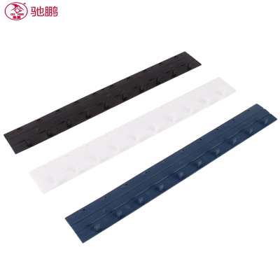 驰鹏(CHIPENG)10mm蓝色装订夹条100根可装订70页塑料压条适用于梳式胶圈装订夹边条十孔夹条装订机