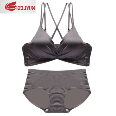 可莉允大码内衣女透气超薄款聚拢性感胖MM夏季大胸显小无钢圈美背文胸罩胸罩