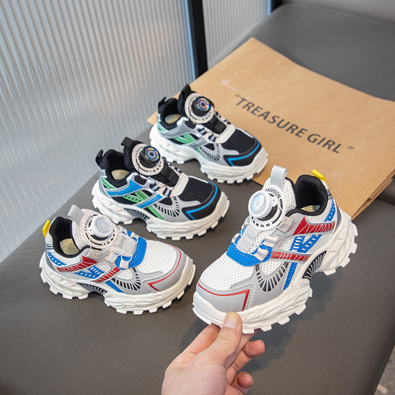 儿童新款运动休闲鞋软底舒适童鞋男女学生秋季透气时尚运动鞋_492