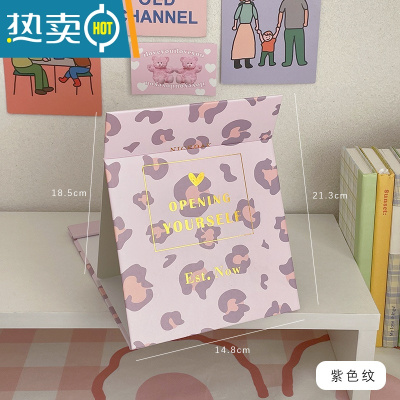 敬平折叠镜子家用小型化妆镜便携学生宿舍办公室桌面可立梳妆镜大号便携式用镜 深蓝色 紫色纹全面屏款