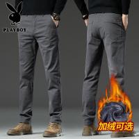 花花公子新款高品质2025新款秋冬季高端男款春秋款商务秋冬直筒休闲裤