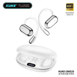 酷客全开放式真无线蓝牙耳机 挂耳式 狂甩不掉无线耳机 数字声音增强技术 升级全景空气传导音技术