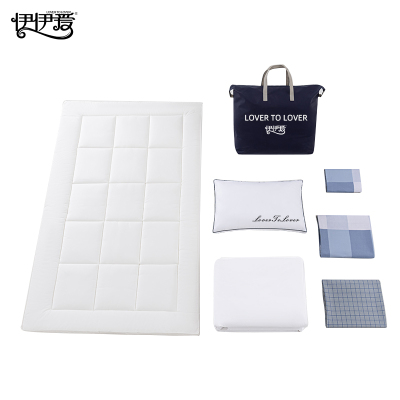 伊伊爱 纯棉格子系列六件套