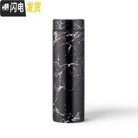 三维工匠316不锈钢保温杯直身杯商务便携大容量男女学生韩版清新文艺 黑理石