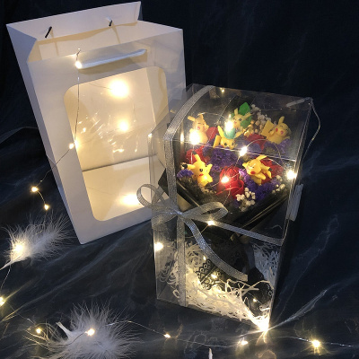 瑞仕兹生日女送闺蜜创意卡通花束礼盒ins网红小礼品少女心杂货店动漫周边卡通花束礼盒情人节礼物送男女朋友同学开学礼物