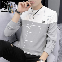花花公子长袖t恤男士打底衫衣服秋冬季新款潮流休闲圆领卫衣男装T