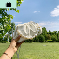 夏天小包包2020新款潮时尚网红珍珠手提女包洋气斜挎包百搭云朵包NEW LAKE女斜挎包