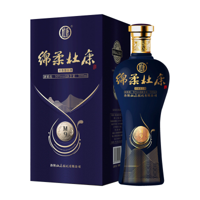 酒厂自营-绵柔杜康M9升级版白酒50度浓香型中度酒招待送礼喜酒500ml单瓶装（新包装）