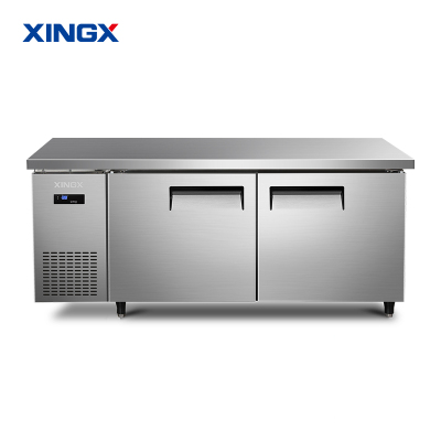 星星KTCD-1880GT铜管厨房工作台冰柜冷藏工作台水吧台商用平冷卧式冰箱厨房保鲜柜不锈钢冷冻柜奶茶操作台