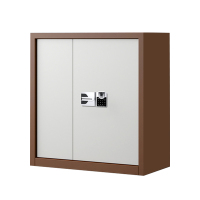 利特莱依指纹电子保密柜钢制密码文件柜档案柜矮柜保密资料柜办公柜单节咖白国保指纹