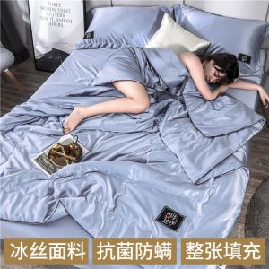 空调被夏凉被四件套夏被可水洗单双人夏天薄被