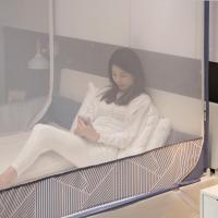 美帮汇支架蚊帐防摔儿童加密加厚拉链全封闭1.5米1.8m床家用1.35