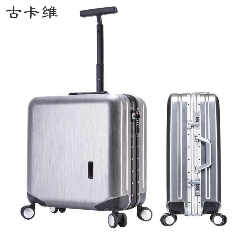 古卡维 登机箱 行李箱 深灰色18寸铝框款6009A