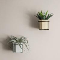 家柏饰(CORATED) | 北欧简约金属创意插花挂式壁挂花盆装饰花瓶