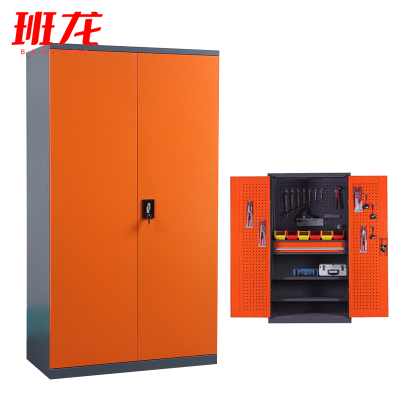 班龙工具储存柜内一抽+挂板橙灰色台