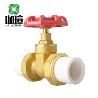 珈瑄 PPR双活接铜芯闸阀 个