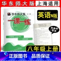 华师大一课一练 八年级上英语 八年级/初中二年级 [正版]2022新版华东师大版 一课一练 英语N版 八年级第一学期/8