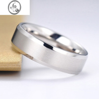 JiMi戒指男潮人简约单身食指个性钛钢尾戒男士学生网红拉丝不锈钢饰品