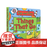 英文原版 一起玩一起学 交通工具Pop and Play Things That Go