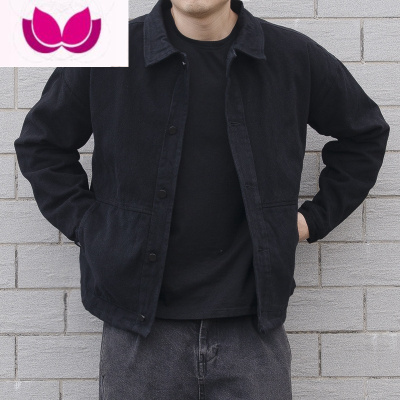 七斓捡漏干活穿工地电焊工防烫耐磨工作服男长袖牛仔夹克外套