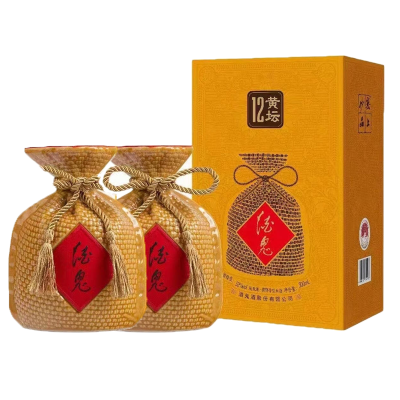 酒鬼酒黄坛12 馥郁香型白酒 52度500ml*2 新老版本年份随机