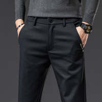 金盾(KIN DON)男士休闲裤修身新款长裤子男青年百搭潮流秋冬季厚款小脚休闲裤男