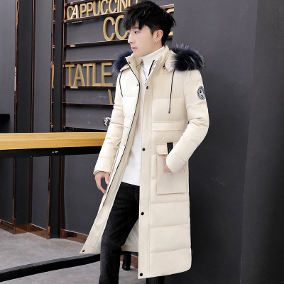 NEWLAKE男士棉衣中长款过膝棉服2020冬季军绿色加厚保暖棉袄羽绒棉外套男棉衣