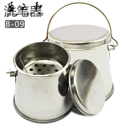 多省B-09不锈钢洗笔器室内用洗笔器油画笔洗笔筒绘画工具笔桶