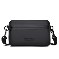 简约男士高级感户外休闲斜挎包大容量百搭耐磨单肩包休闲挎包男款