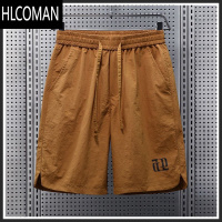 HLCOMAN户外工装短裤男2025夏季薄款冰丝速干五分裤美式凉感休闲直筒中裤