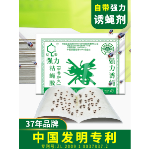 [补贴10%]20片 粘蝇纸胶苍蝇贴强力粘蝇板沾蚊杀手灭蝇子捕捉神器家用一扫光