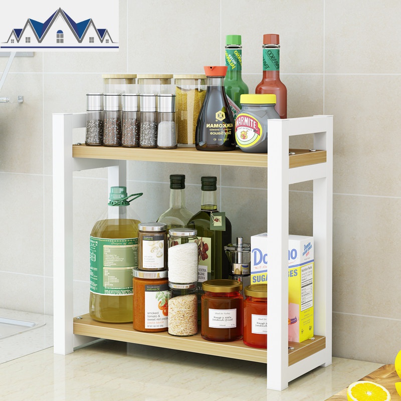 厨房置物架厨房用品用具小百货收纳架子置物架落地多层调料储物架 三维工匠