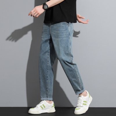 [8.5折价118.9元叠加优惠券]唐狮春秋季新款牛仔裤男宽松显瘦百搭潮流直筒裤通勤裤子男