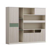 中豫鑫泽 ZYXZ5022405 办公家具木质书柜板式资料档案柜老板办公室背景墙文件柜