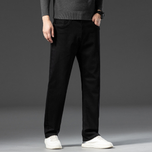 金盾(KIN DON)秋冬季牛仔裤男宽松直筒潮牌阔腿裤子大码胖子休闲42码