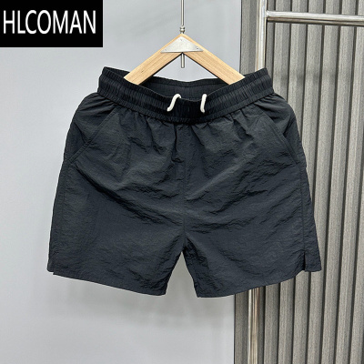 HLCOMAN运动速干三分裤男2024夏季薄款透气休闲外穿短裤高端冰丝沙滩裤子