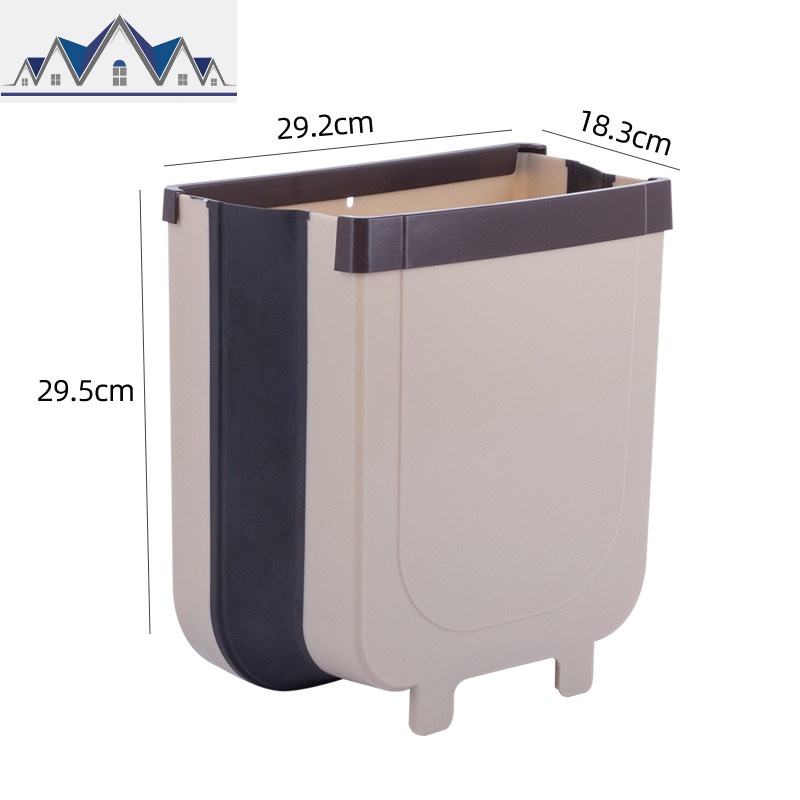 厨房垃圾桶挂式折叠垃圾桶家用橱柜壁挂可分类收纳桶车载垃圾篓 三维工匠