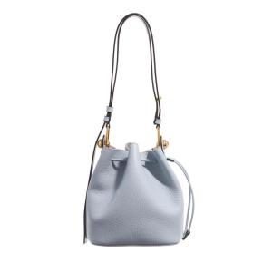 FURLA女士高质感皮革迷你桶包百搭斜挎包经典优雅蓝灰色 Blue