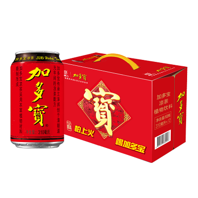 加多宝凉茶植物饮料310ml*12罐装