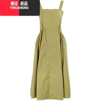 YIBUSHENG季小众设计感吊带连衣裙女法式复古文艺收腰显瘦中长款背带裙子