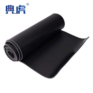 典虎 绝缘橡胶板 黑色5mm*1m*1m 平方米