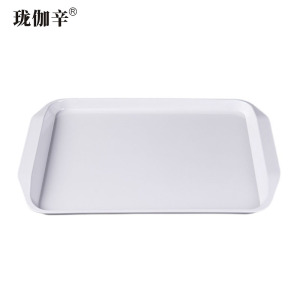 珑伽辛 耐高温密胺双耳托盘 43.2*30*3.2cm/个