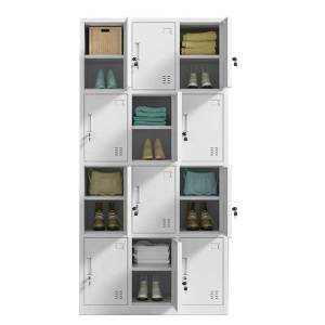 河洛伟业衣柜 钢制衣柜 十二门台